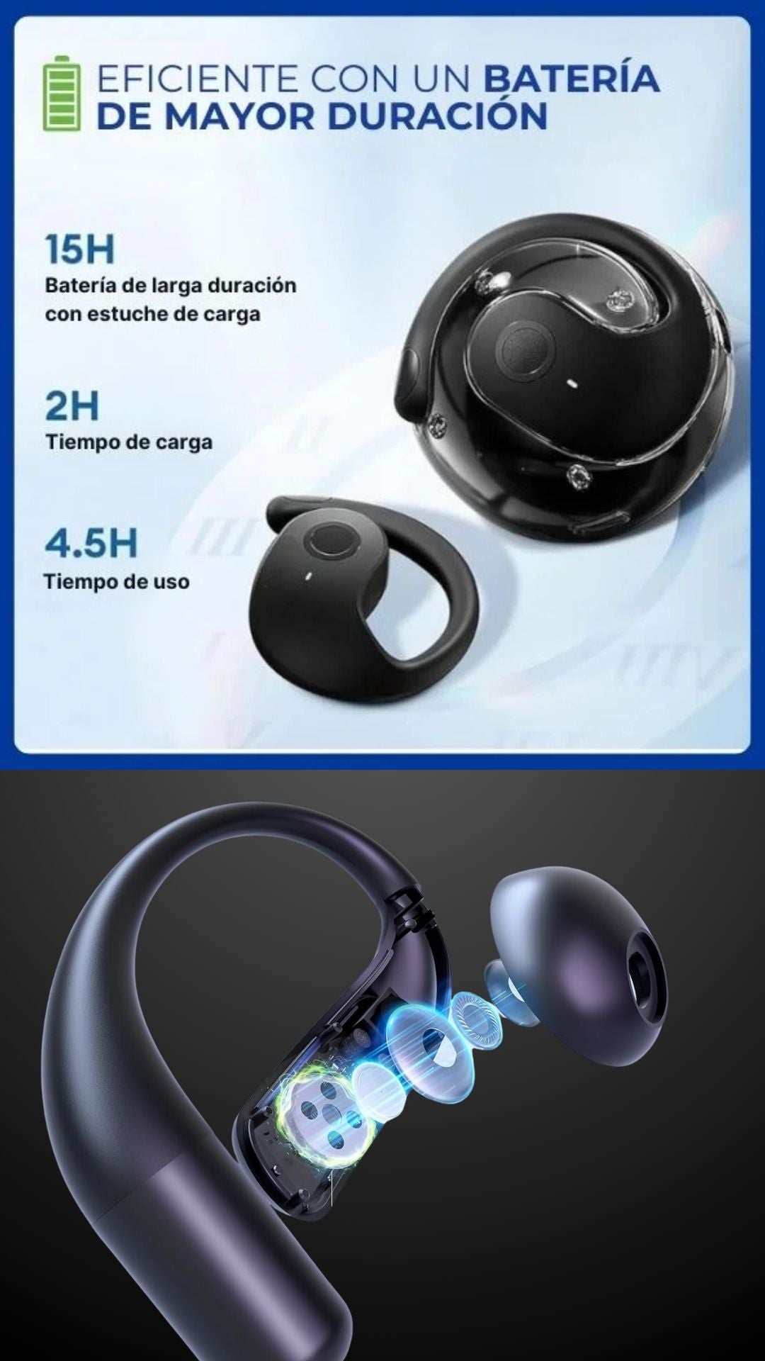 Audismart/ Traduce idiomas al instante desde tu oído/Compra 1 y el 2° a mitad de precio + envío GRATIS