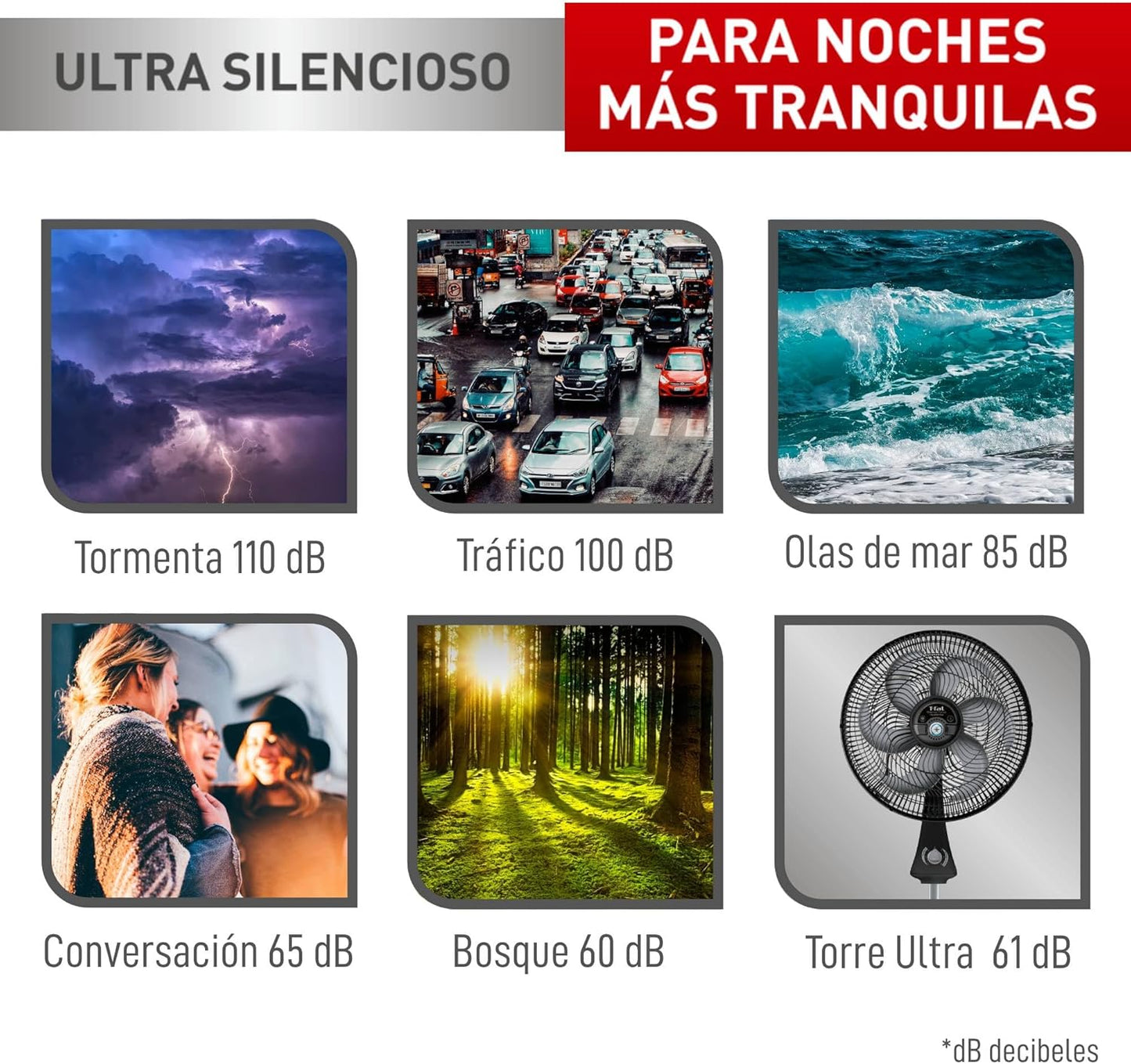 Potente Ventilador 3 en 1 sin Ruido