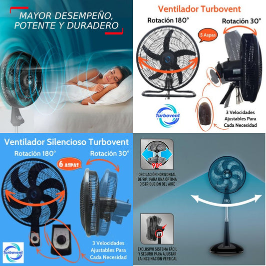 Potente Ventilador 3 en 1 sin Ruido